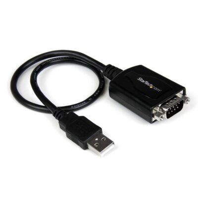Cable usb tipo a a rs232 db9 startech 0.3m – macho – macho – negro
