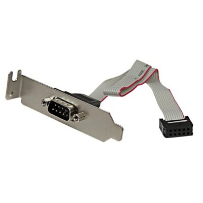 Placa para ranura serie m 9 pines startech a idc 10 pines macho – hembra
