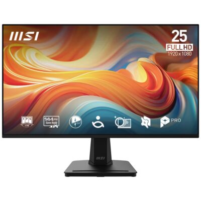 Monitor led 24.5 pulgadas msi mp251 e14l ips – fhd – dp – hdmi – vga – 144hz – 1ms – vesa 100×100