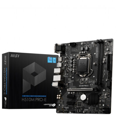 Placa base msi intel h510m pro – e socket 1200 – ddr4 x2 – max 64gb – 2933 mhz – hdmi – vga – matx