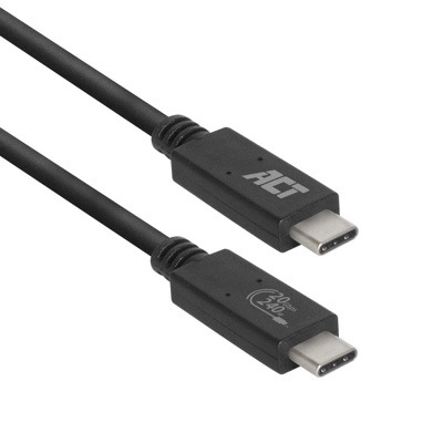 Cable usb – c act connectivity carga 240w mas datos 20 gbps 1.m certificado usb – if