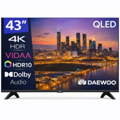 Tv daewoo 43 pulgadas qled 4k uhd – 43vb56qv – smart tv