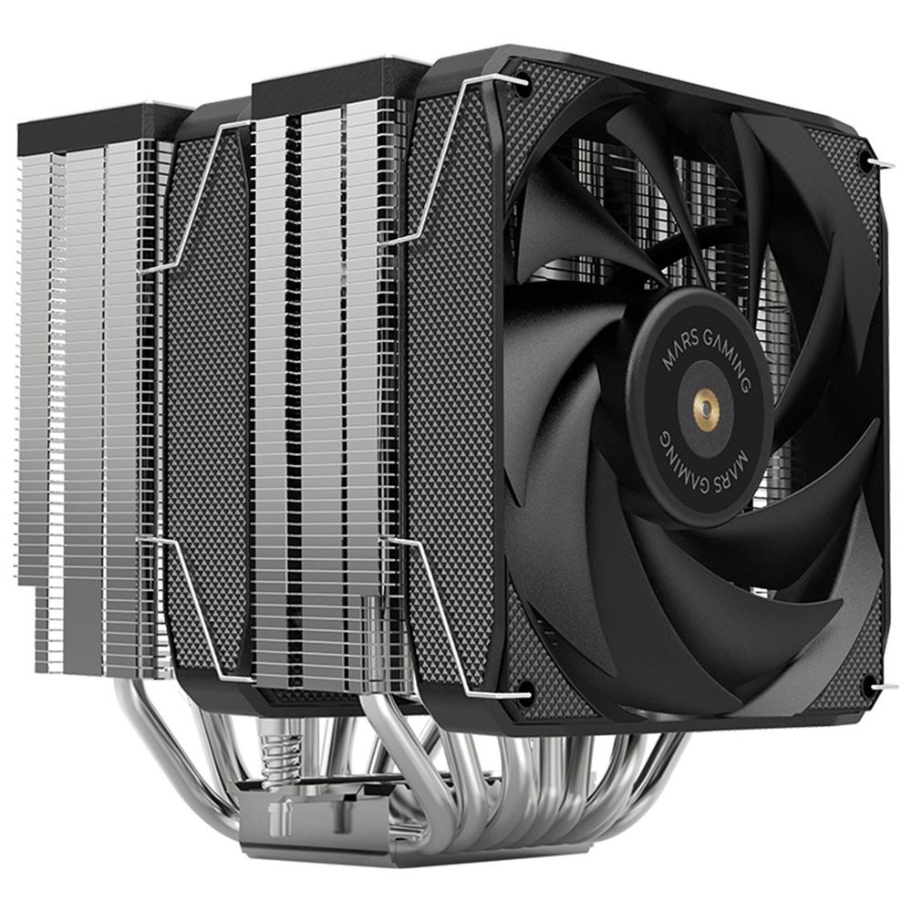 Ventilador disipador cpu mars gaming mcpu - xu9 2x 120mm negro