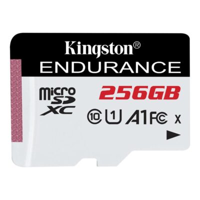Tarjeta memoria micro secure digital sdxc 256gb kingston endurance clase 10 uhs – 1