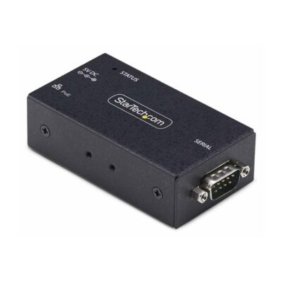 Adaptador rs232 a ethernet poe startech macho – hembra