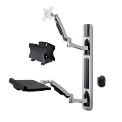 Soporte pared startech vesa hasta 27 pulgadas 100x100mm max 10kg + soportes cpu y teclado y raton