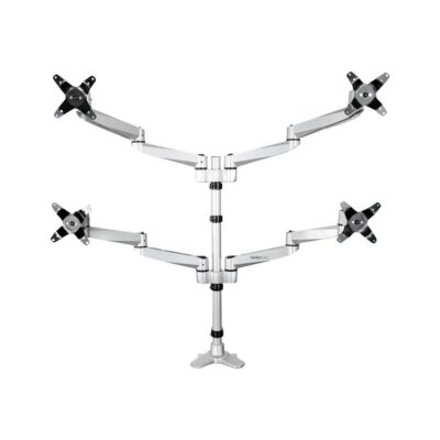Soporte mesa startech vesa hasta 27 pulgadas 100x100mm max 45.2kg brazo cuadruple