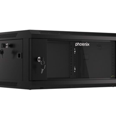 Armario rack phoenix 4u 600x450x279 auto – ensamblado 19» hasta 60 kg negro