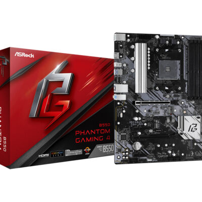 Placa base asrock am4 b550 phantom gaming 4 atx – 4xddr4 – 6xsata6 – 1xusb 3.2 – 2xusb 2.0 90 – mxbcy0 – a0uayz