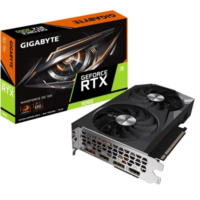 Tarjeta grafica gigabyte rtx 3060 windforce oc 12gb gddr6 2 x dp – 2 x hdmi – pci express 4.0