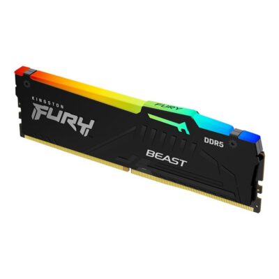 Memoria ram ddr5 64gb 2 x 32gb kingston – 6000 mhz – pc5 – 48000 – fury beast rgb – cl36 – 1.35v