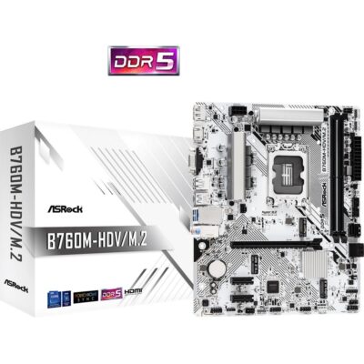 Placa base asrock b760m – hdv m.2 1700 matx – 2x ddr5
