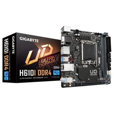 Placa base gigabyte h610i ddr4 m – itx – 2x ddr4