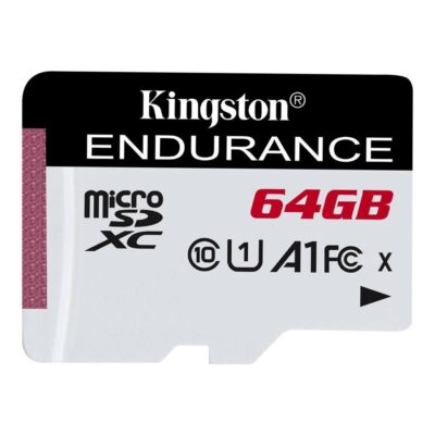 Tarjeta memoria sdxc 64gb kingston high endurance uhs – i cl10