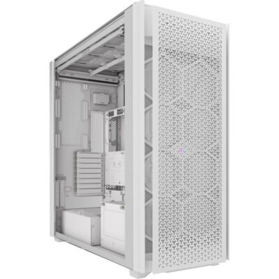 Caja ordenador gaming corsair icue 9000d airflow atx rgb cristal templado blanca