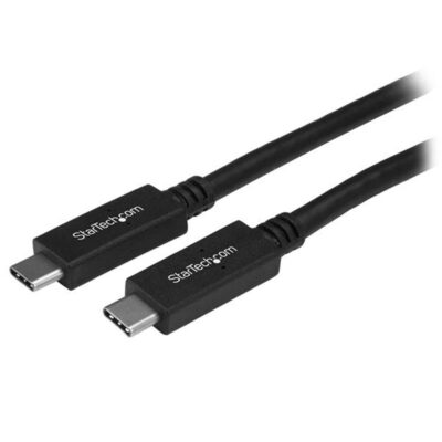 Cable usb tipo c startech 1m – macho – macho – negro