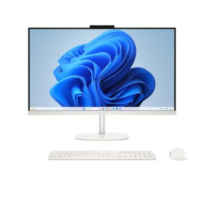 Ordenador all in one hp omnistudio 27 – cu0022ns 27 pulgadas core 5 – 120u – 16gb – ssd 1tb – freedos – blanco