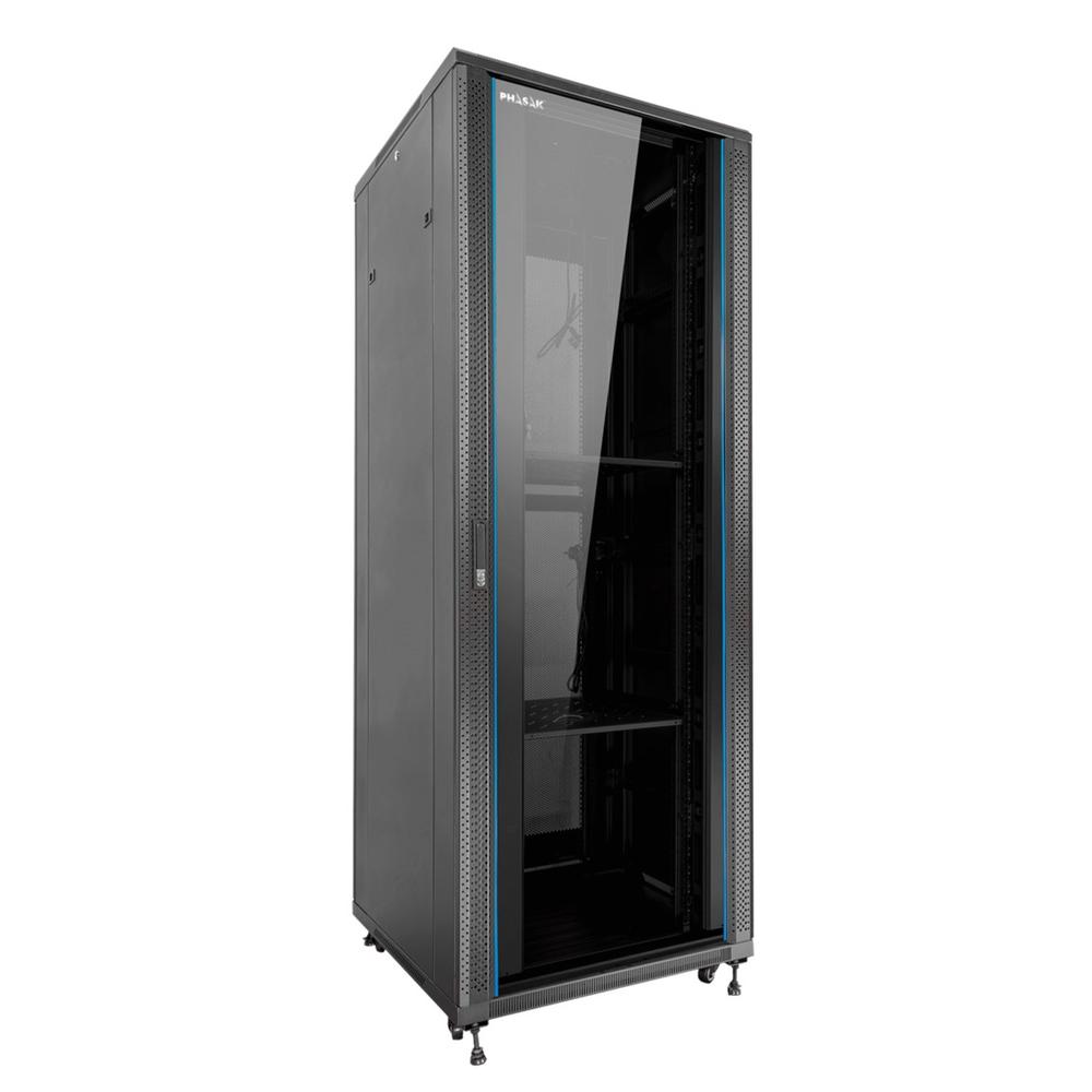 Armario rack de suelo 19 pulgadas phasak pro 42u 600x1000 pho 6142