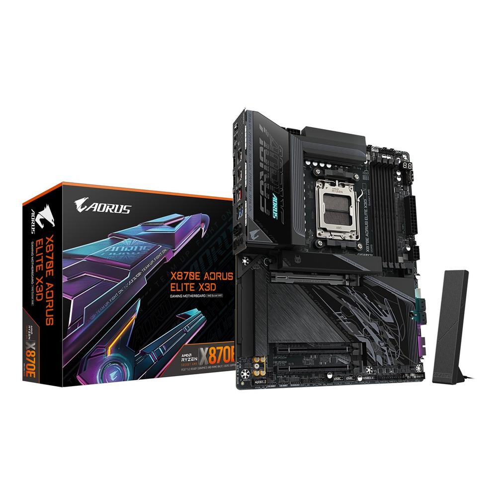 Placa gigabyte x870 aorus elite x3d am5 atx - 4x ddr5