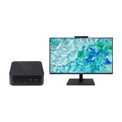 Barebone acer nuc veriton vn1502g – 13n0u n150 – max 64gb + monitor cb247yd 23.8 pulgadas