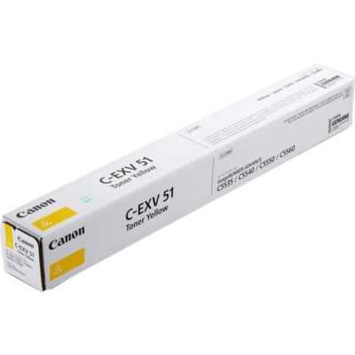 Toner canon c – exv51 amarillo 60000 paginas